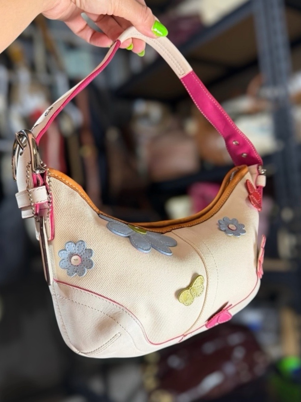 Coach RARE Vintage Limited Edition Shibuya Spring 2003 Floral Soho Hobo - Picture 3 of 8
